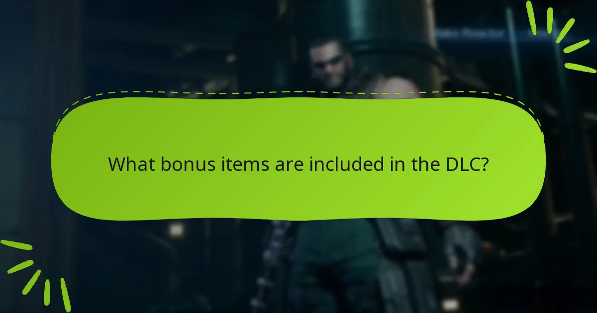 What bonus items are included in the DLC?